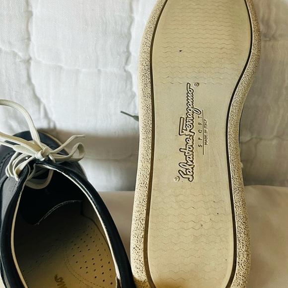 Salvatore Ferragamo Black and White Oxfords - Picture 5 of 5